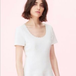 Rebecca Taylor a line white dress